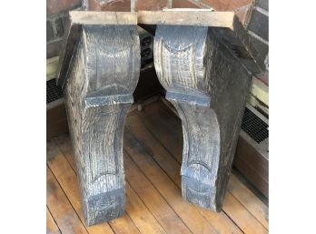 Two Wooden Corbels