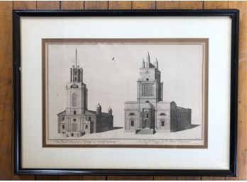 Woodblock Print 'Parish Church Of St. George & St. Ann'