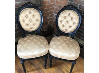 Pair Of Victorian Carved Chairs