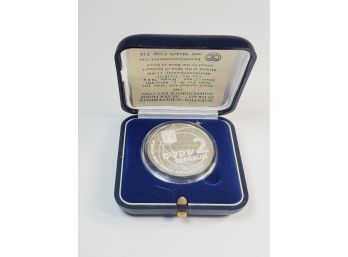 1985 Israel 2 Sheqalim Scientific Achievements Silver Proof Coin With Case & COA