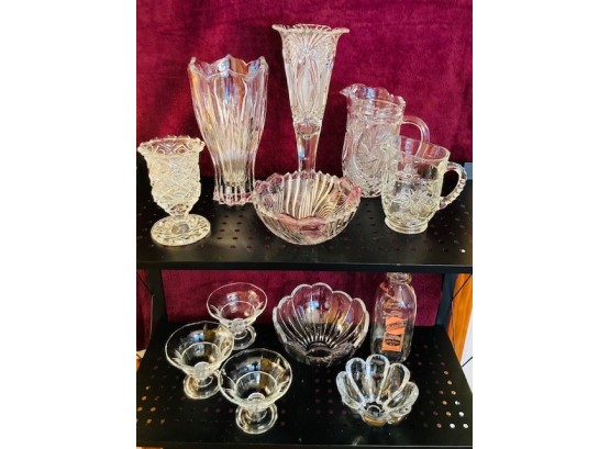 Grouping Of Crystal And Glass
