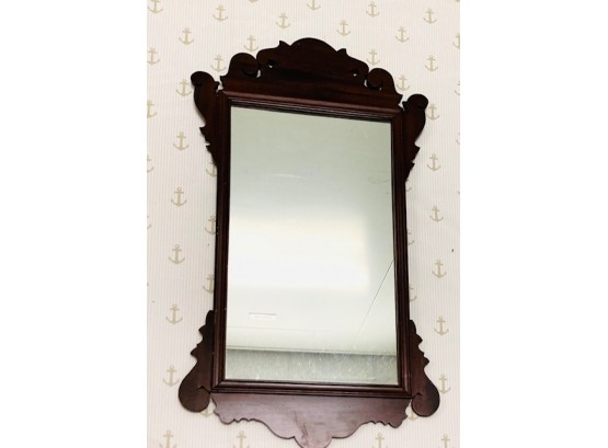 Antique Chippendale Style Wall Mirror #2
