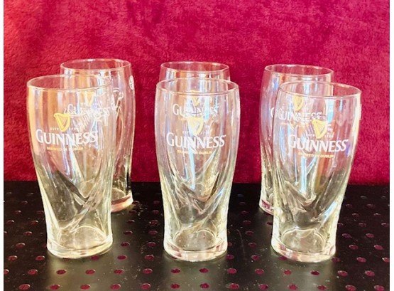 Set Of Guiness Pint Glasses (6ct)