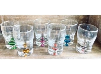Hand Blown Multicolor Shooters (6ct)