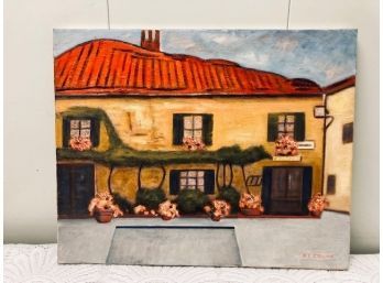 Oil On Canvas - 'House'  Artist Signed