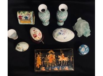 Large Grouping Of Decorative And Dresser Top Treasures & Trinkets