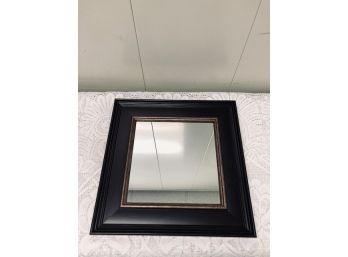 Black Plastic Framed Mirror