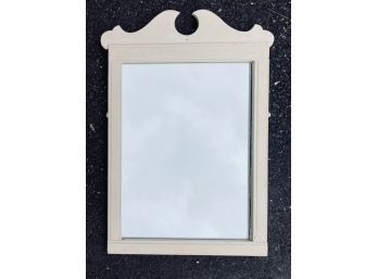 Vintage Painted White Chippendale Style Mirror