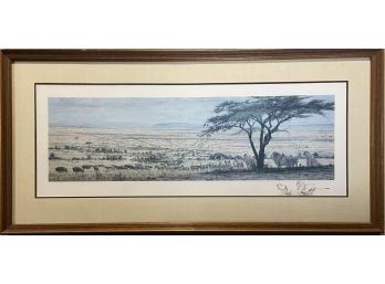 Simon Combes Signed And Numbered Print With Pencil Drawing By The Artist