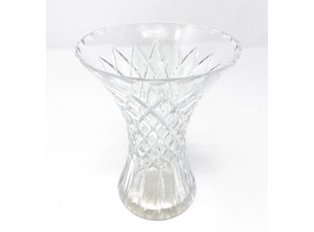 Cartier Diamond Cut Crystal Vase