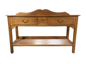 Ethan Allen Solid Wood Console Table