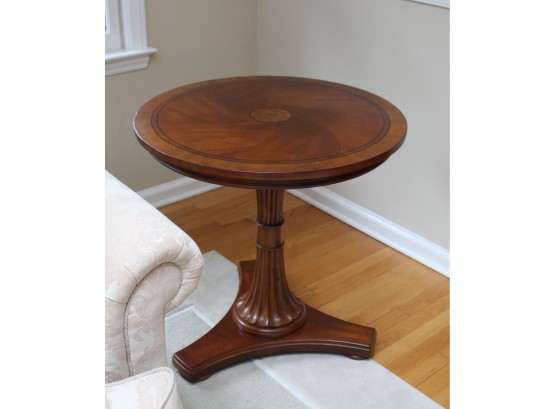 Ethan Allen Townhouse Carved Pedestal Table