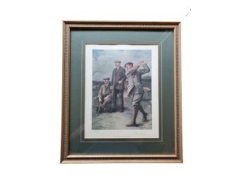 'the Triumvirate' By Clement Flower Framed Under Glass