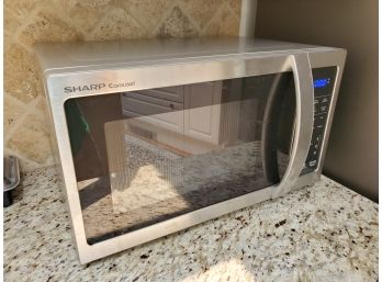 Sharp Stainless Steel Finish Counter Top Microwave