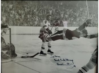 Signed Bobby  Orr #4 Hockey Photo