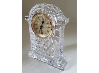 Large Waterford Crystal 7 Inch Quartz Clock