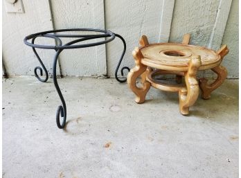 12 And 10 Inch Base Plant Stands