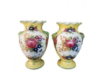 Air Of Italian Ceramic Vases As Is