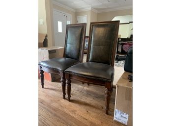 Six Tall Back Thomasville Dining Chairs