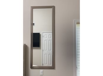 Tall Silvered Painted Wall Mirror