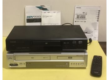 Go Video DVD Player & VCR With Toshiba DVD Player