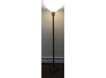 Torch Floor Lamp, Octagon Glass Shade