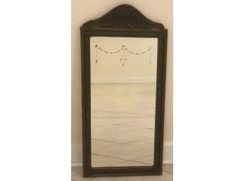 Victorian Arched Top, Etched Beaded Mirror