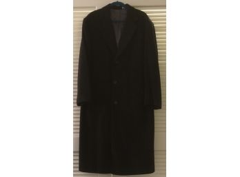 MENS Cashmere Blend Long Overcoat