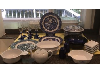 Vintage Blue & White Grouping