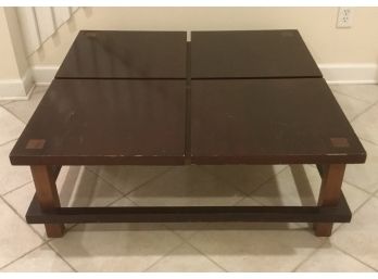 Unusual 4 Square Cube Top Coffee Table