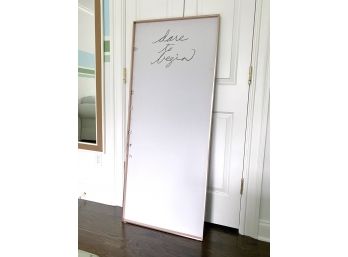 Fabric Pin Board With Rose Gold Metal Frame