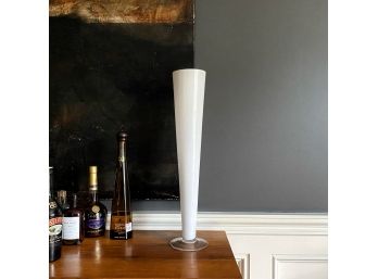 Tall Cased Glass Bud Vase