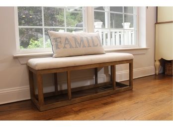 Wood Upholstered Bench