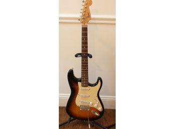 Squier Bullet Strat Fender Electric Guitar And Stand
