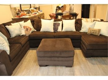 Three Piece Sectional With Chaise And Ottoman