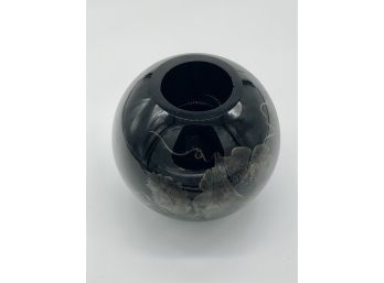 Vintage Artist Signed Amethyst Glass Vase