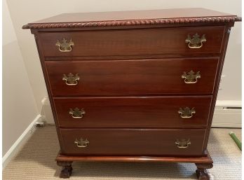 Vintage Four Drawer Mahogany Bachelors Chest