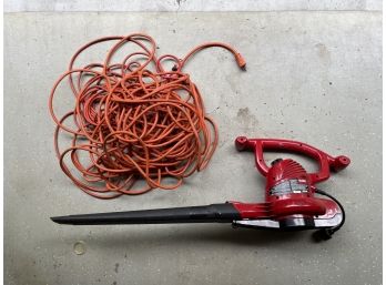 Toro Ultra Leaf Blower With Extension Cords