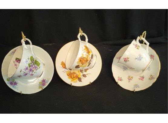 T Cups With Display - Bone China