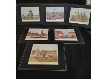 Scenes Of London - Cork Back Coasters / Place Mats