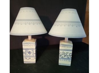 Pair Of Lamps - Porcelain