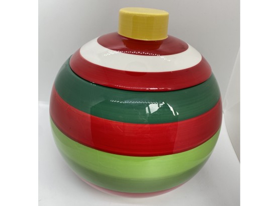 Large Ceramic Globe Cookie Jar