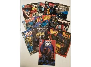 15 Batman Detective, Robin, Shadow Of The Bat & More DC Comic Books, 80s & Early 90s