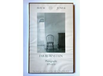 Vintage Framed Eva Rubinstein Signed Photograph From The Neikrug Galleries, 1979