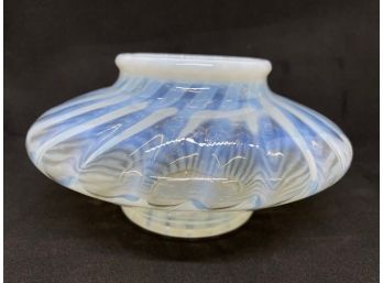Vintage Opalescent Ribbon Art Glass Bowl