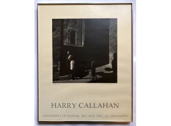 Signed Harry Callahan Gallery Exhibition Poster,  'Siena, 1968',  1979