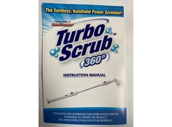 New In Box Turbo Scrub 360 Cordless, Rechargeable Floor Scrubber & Tile Cleaning Machine