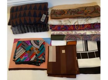 11 Scarves: Paisley, Anne Klein, Loominus, Vintage & Silk