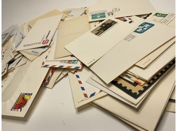 US Postal Stationary Mostly Unused Some With First Day Of Issue Cancels