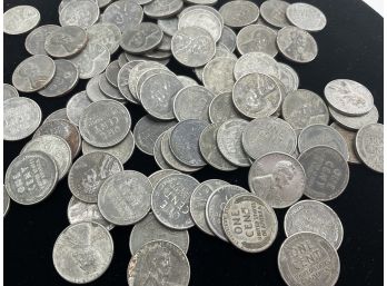 100 1943 WWII Steel Pennies